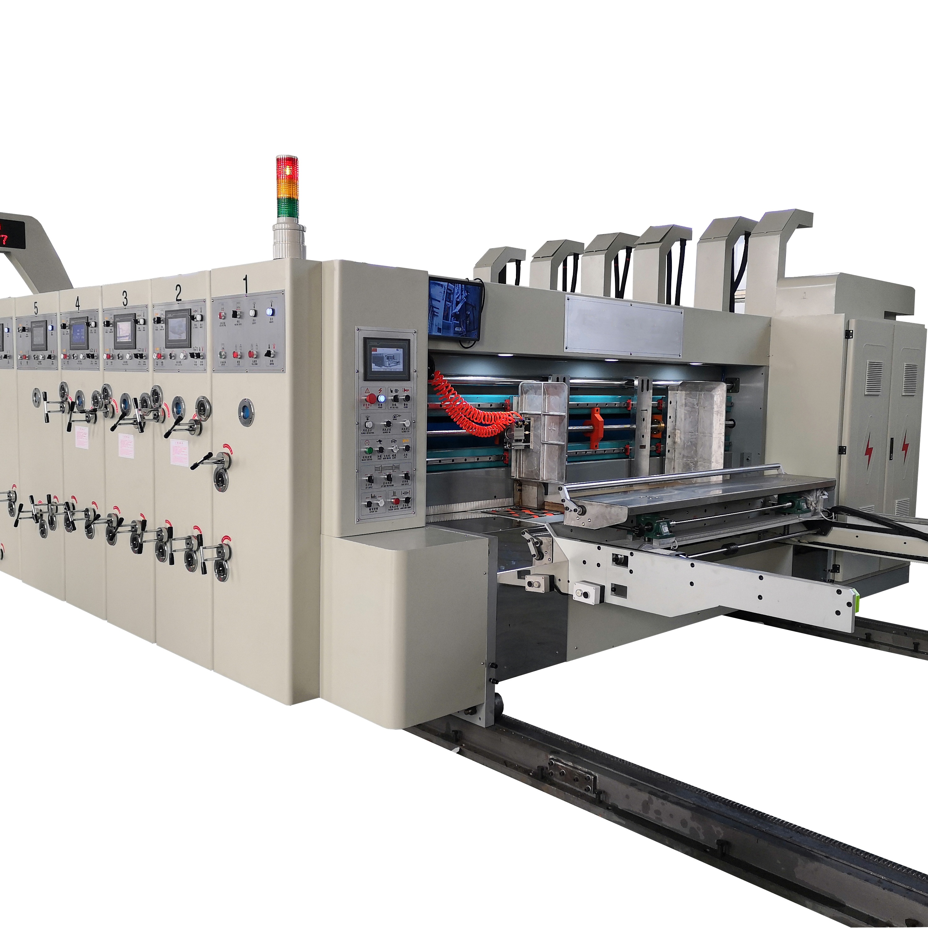 Pizza box making machine Automatic carton box printing slotting die cutting machine flexo printer slotter die-cutter machine
