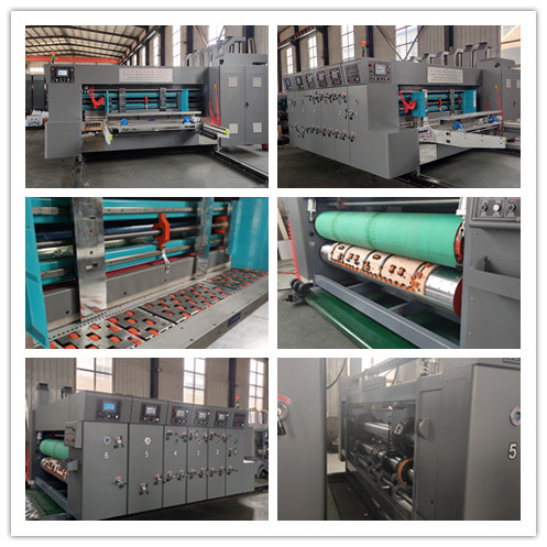 China popular flexo automatic printing die cutting machine for food box packing