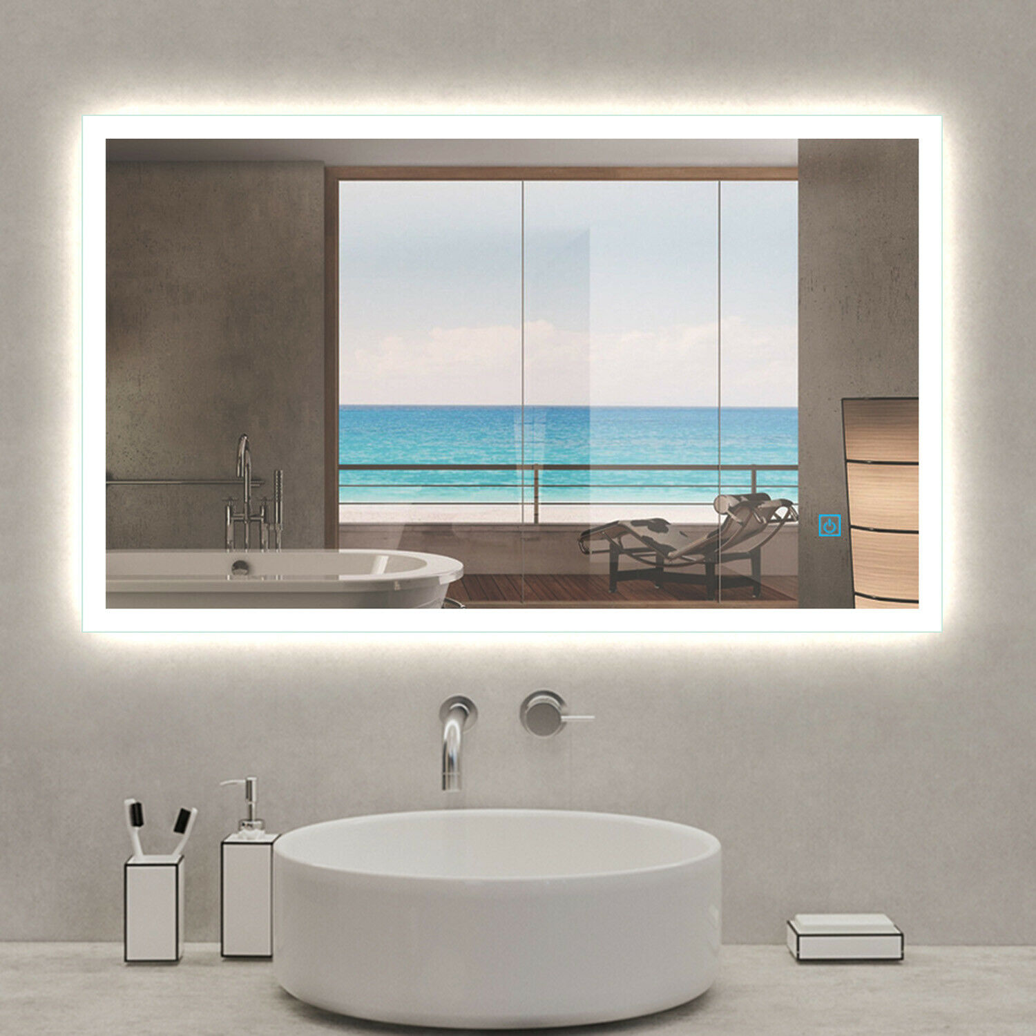 Anti-Fog Bath Mirror