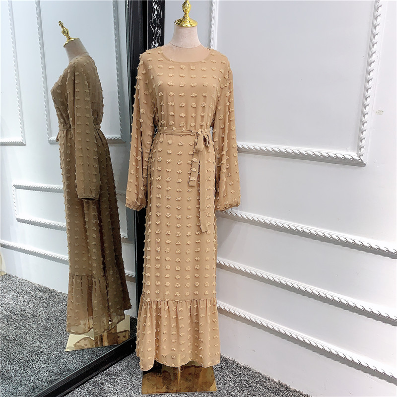 Wholesale European American Islamic clothing EID Abaya Dubai Turkey Muslim fashion new dress