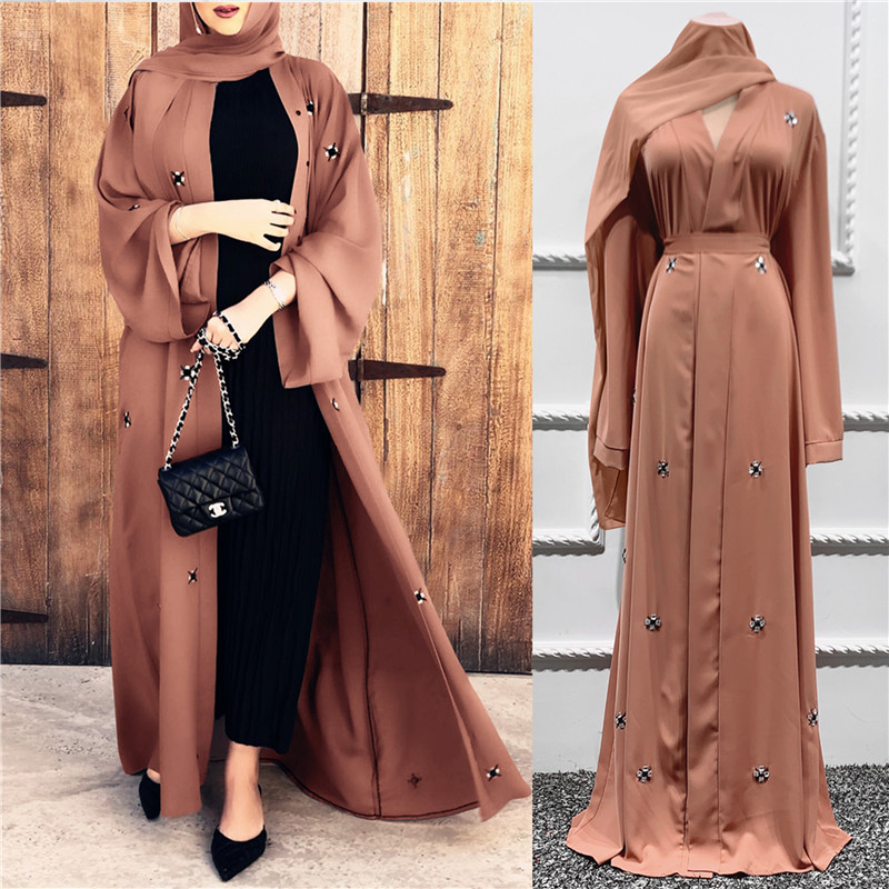 Turkey Islamic Clothing wholesale modern islamic front open abaya islamic clothing dubai abaya kaftan dress