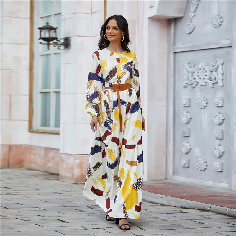Wholesale New fashion abaya Dubai Turkey hijab dress muslim women glitter dress islamic clothing