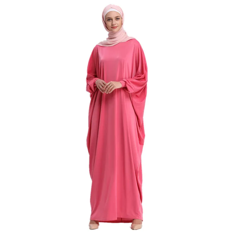 Loriya - Wholesale Eid Ramadan Long Sleeve Purple Flower Embroidery Mesh Free Size Patchwork Dress Kaftan India Loriya - Wholesale Eid Ramadan Long Sleeve Purple Flower Embroidery Mesh Free Size Patchwork Dress Kaftan India