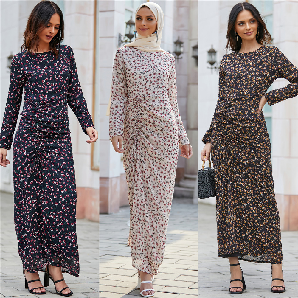 Wholesale New fashion abaya Dubai Turkey hijab dress muslim women glitter dress islamic clothing