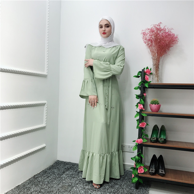 Mint 2024 green abaya