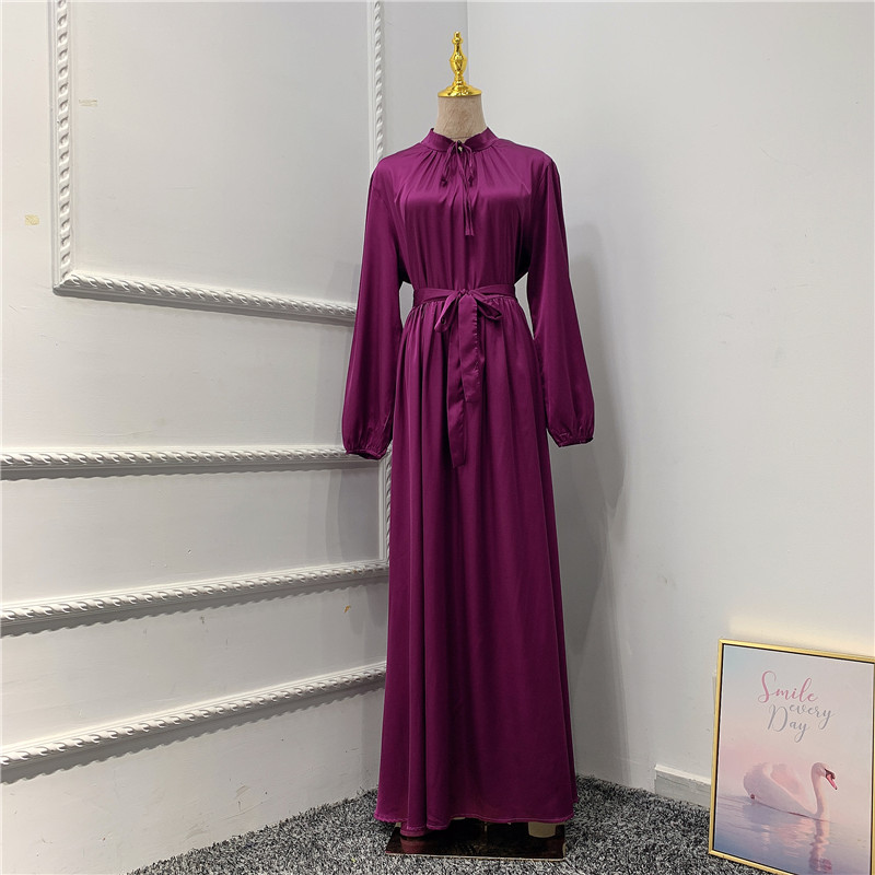 2021 Latest Islamic ethnic long sleeve dress abaya Islamic dress wholesale Dubai modern fashion abaya for woman