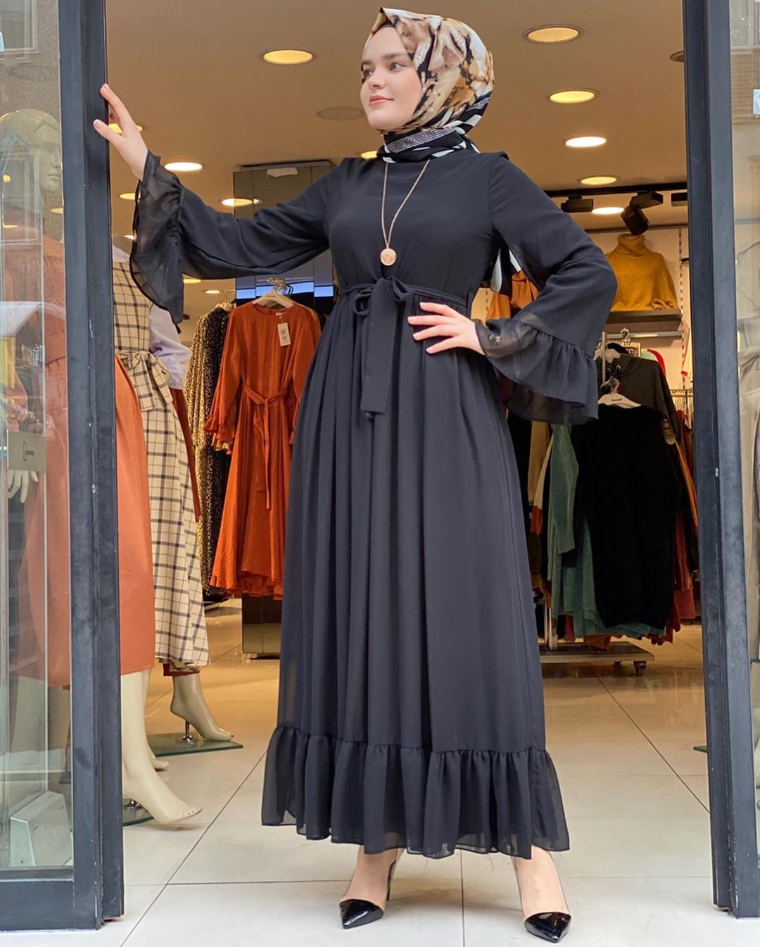New arrival muslim women long maxi dress chiffon Ramadan islamic clothing Dubai party evening abayas
