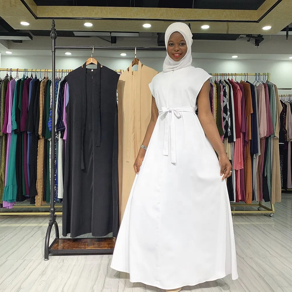 Loriya - Muslim women solid color ladies sleeveless dress middle east inner  dress breast feeding bottom dress Top Selling Items