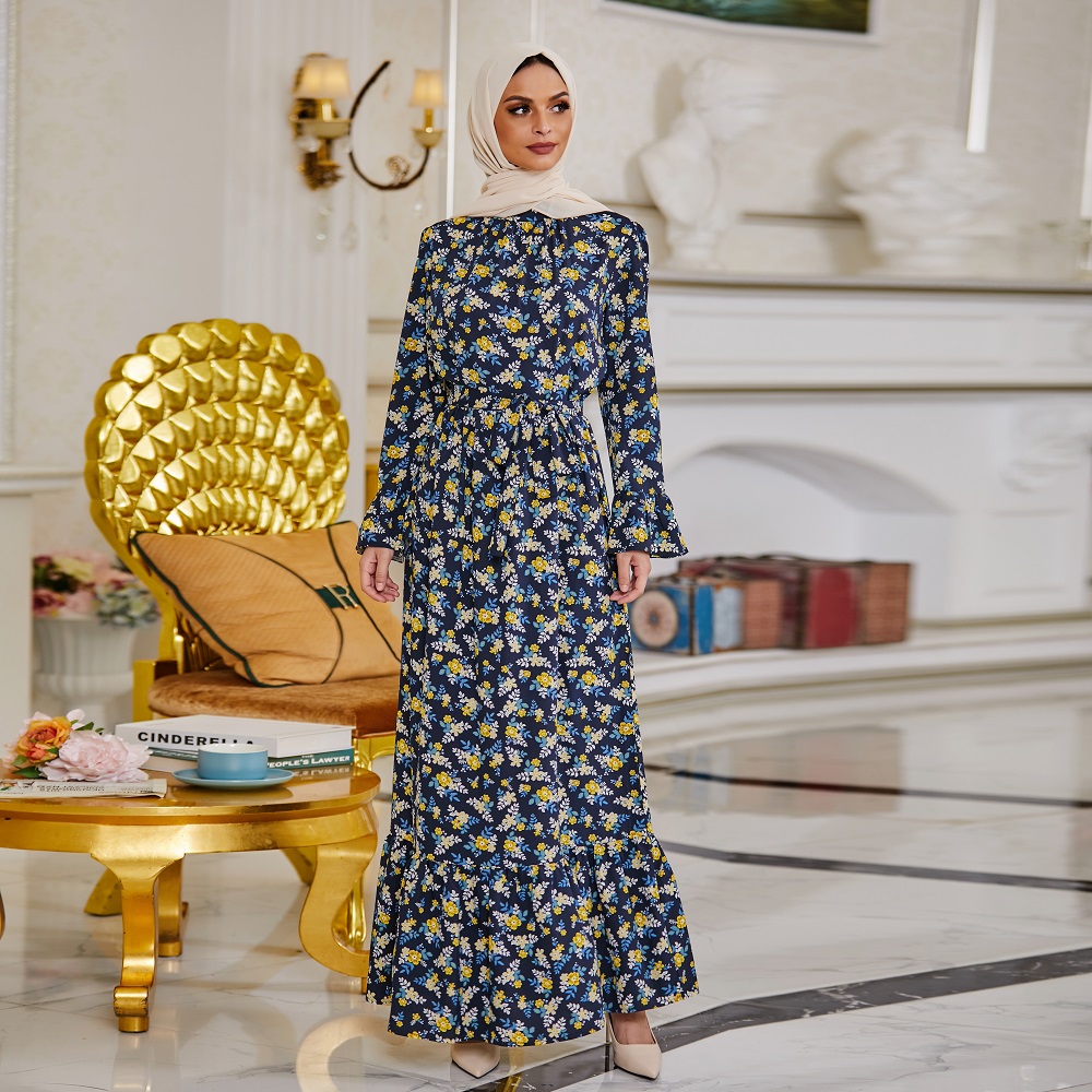 Wholesale New fashion abaya Dubai Turkey hijab dress muslim women glitter dress islamic clothing