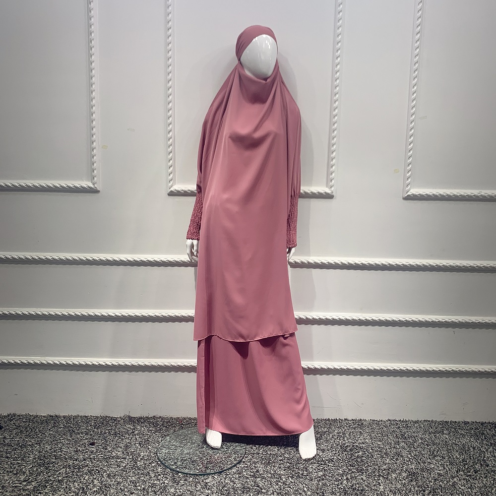 Islamic Clothing Jilbab Muslim Abaya Full Cover Maxi Islamic Dress Hijab abaya and Long Skirt in Stock
