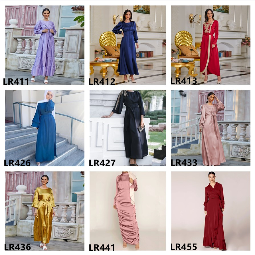 Islamic Clothing Jilbab Muslim Abaya Full Cover Maxi Islamic Dress Hijab abaya and Long Skirt in Stock