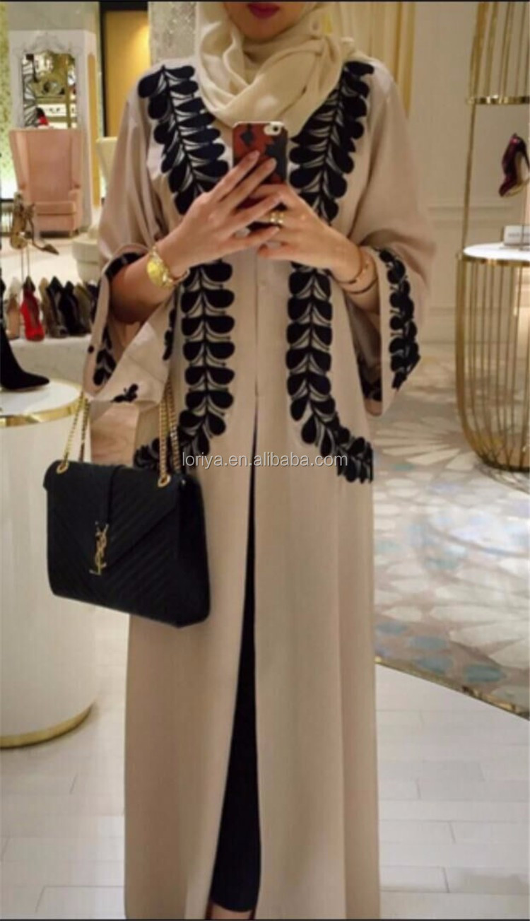 Clearance SALE malaysia muslim Long sleeve front open maxi dress abaya cardigan front open abaya