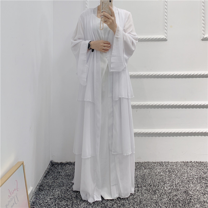 2021 Islamic long sleeve open abayas for women muslim latest moroccan open abaya for eid open abaya muslim