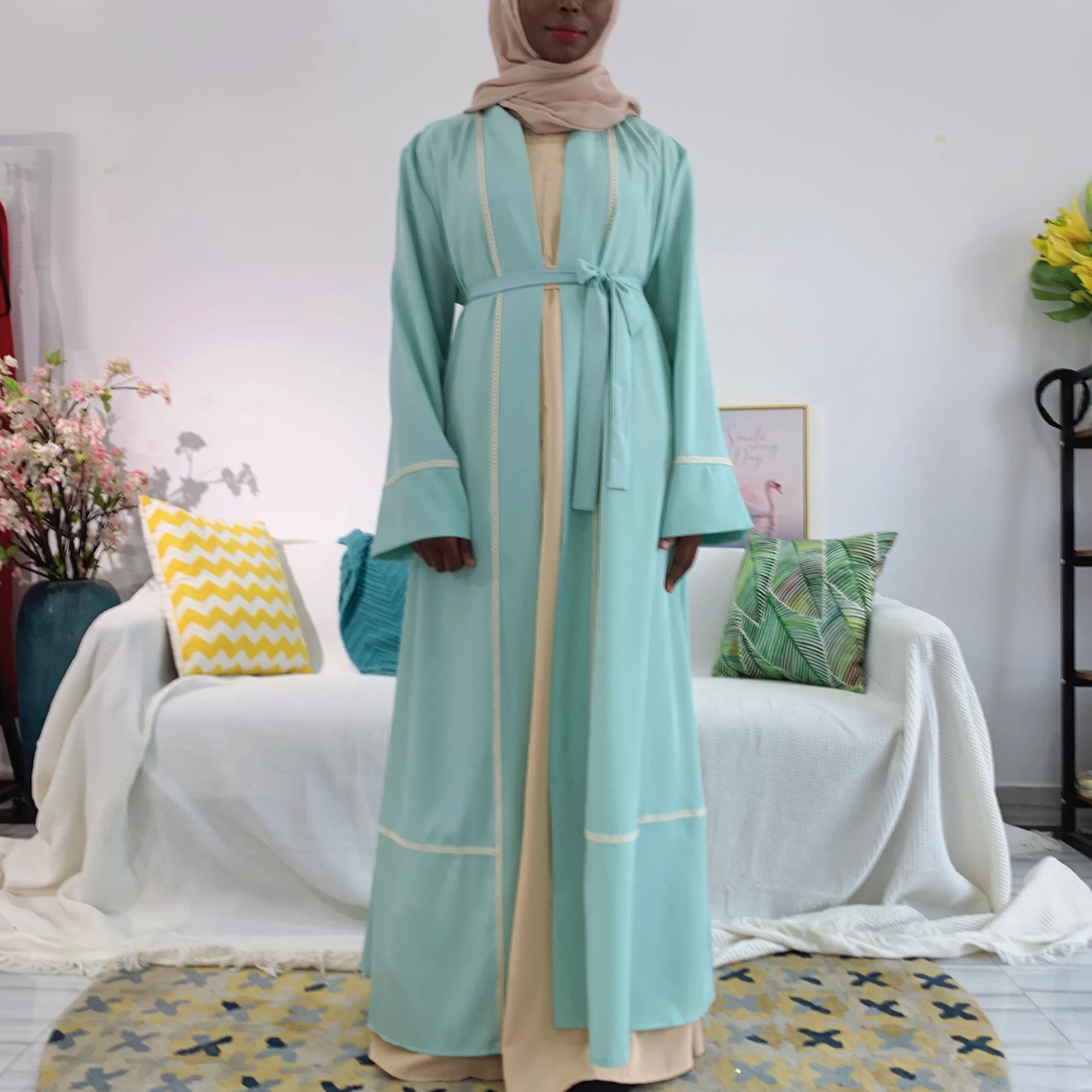 Loriya - Islamic clothing 2021 Women Full Sleeve Burqa Dubai Muslim Full Sleeve Cardigan Modern Front Open Muslim abaya 2021 New Fashion Loriya - Islamic clothing 2021 Women Full Sleeve Burqa Dubai Muslim Full Sleeve Cardigan Modern Front Open Muslim abaya 2021 New Fashion