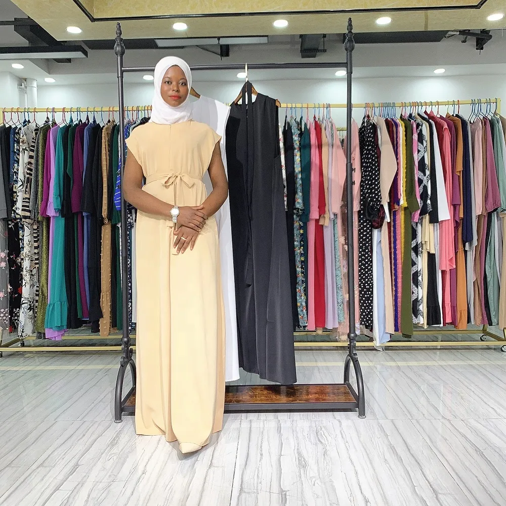 Loriya - Muslim women solid color ladies sleeveless dress middle east inner  dress breast feeding bottom dress Top Selling Items