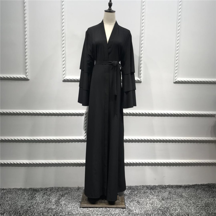 Good Looking Soft Crepe Elegant Solid Color 2019 Turkish Clothes Muslim Dress Kaftan Latest Designs 2013 Dubai Burqa Shop Abaya