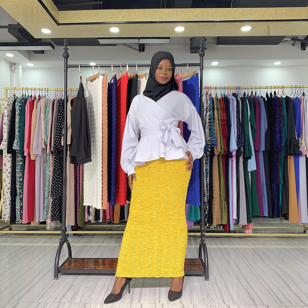 New Abaya Dubai Turkey Arabic top Muslim fashion women tops Islamic clothing