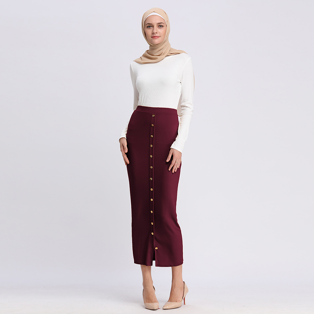 Loriya fashion button tight hips women half skirts