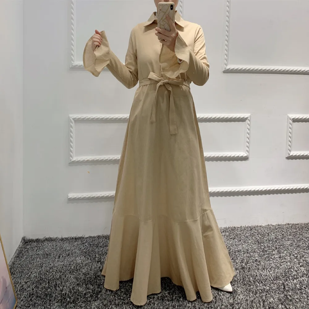 Loriya - Modest Wear Islamic Clothing Women Frock Cotton Linen Muslim  Caftan Abaya Islamic Dress muslim maxi dress
