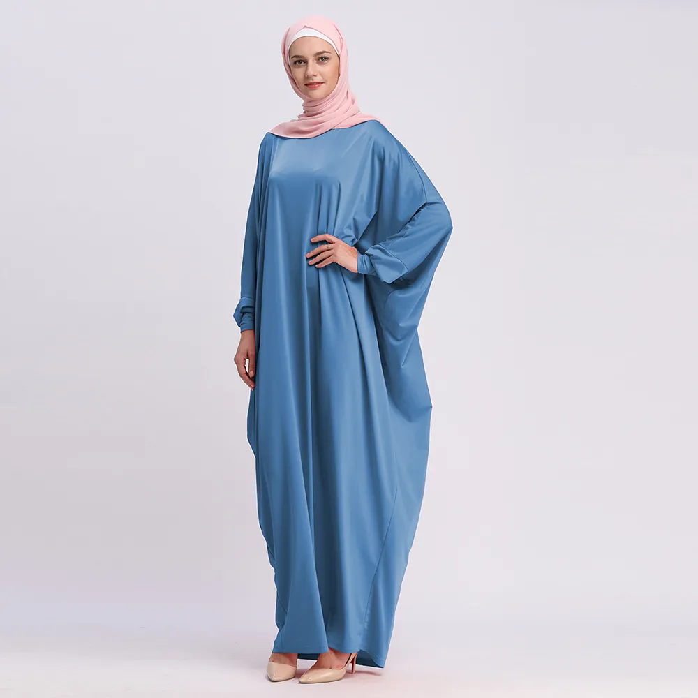 Loriya - New Trendy Modest Long Sleeve Purple Flower Mesh Abaya Burqa Nose  Piece Niqab Plus Size Women Kaftan Muslim Woman Party Dress muslim maxi  dress