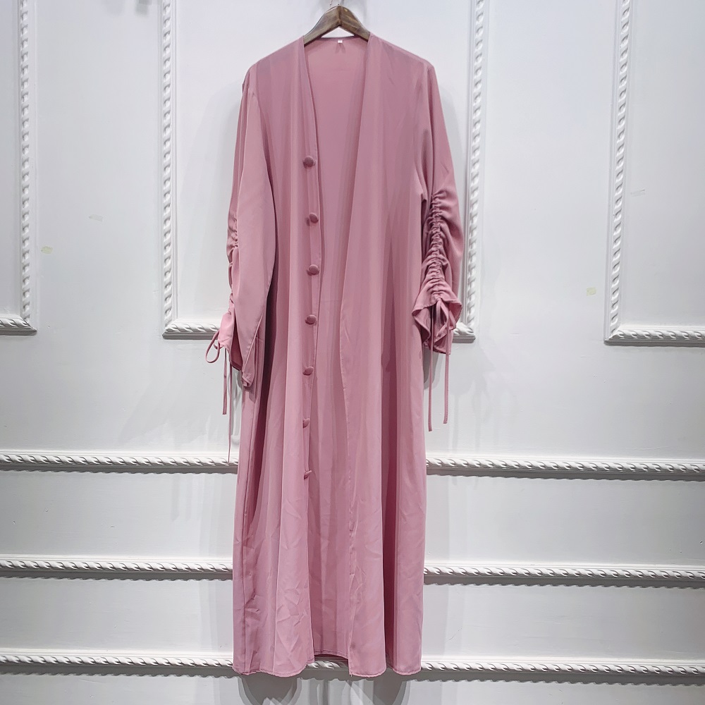 Ramadan EID Women Burka Abaya Turkey bunch sleeves Muslim hijab dress Islamic clothing