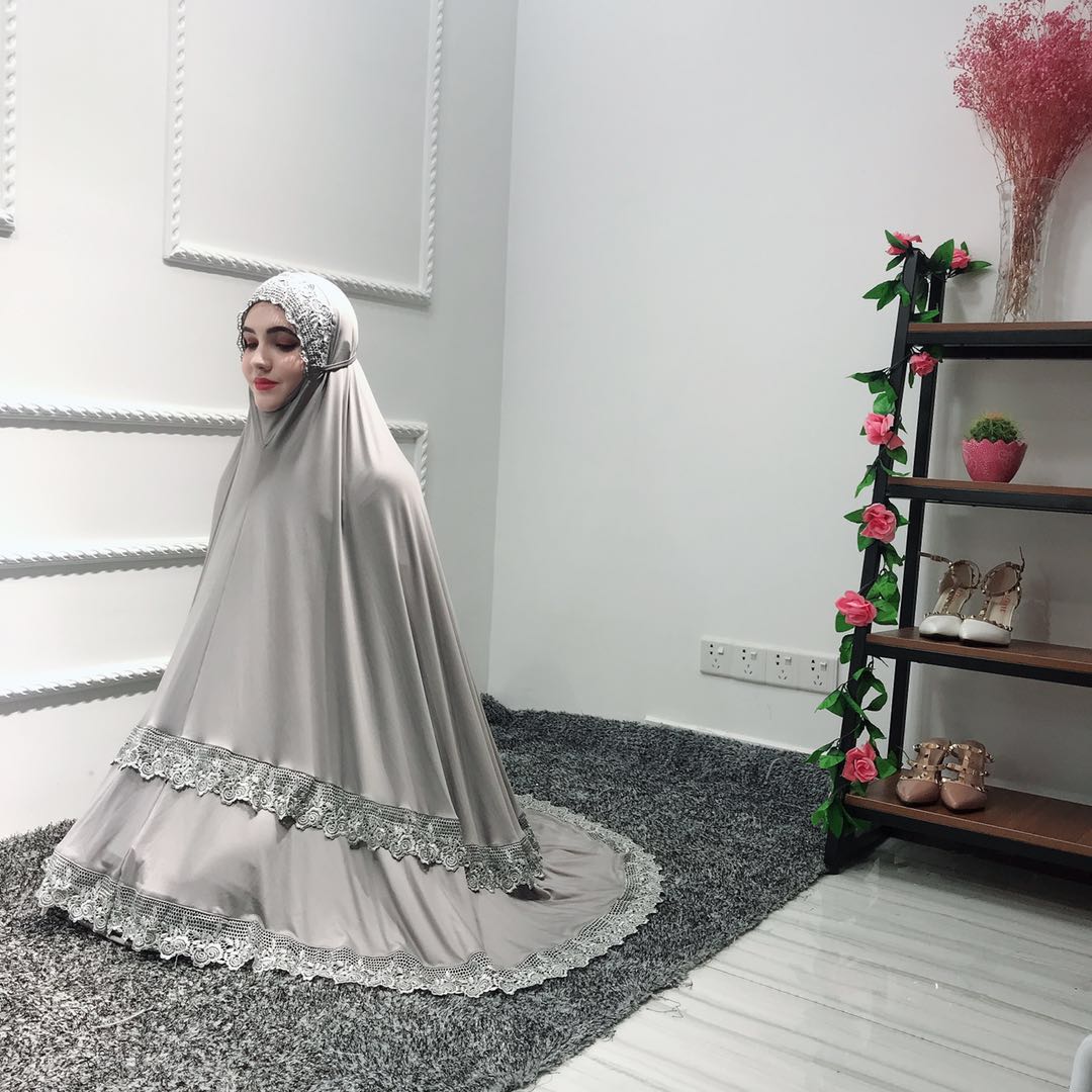 Islamic Muslim Prayer India Islamic Free size Prayer Abaya Dubai Kaftan Dress with hijab Turkish Islamic Clothing wholesale