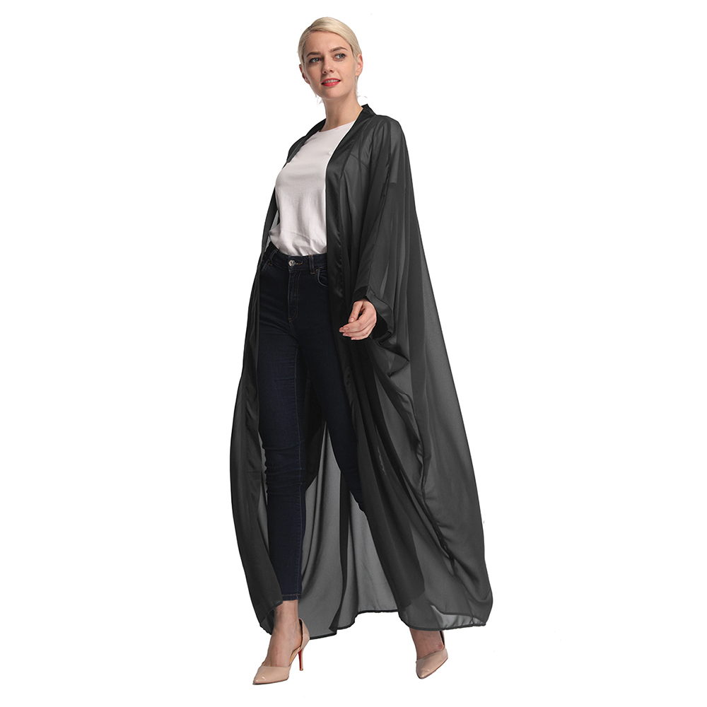 Loriya fashion muslim women embroidery cardigan kaftan bat sleeve abaya Dubai maxi dress