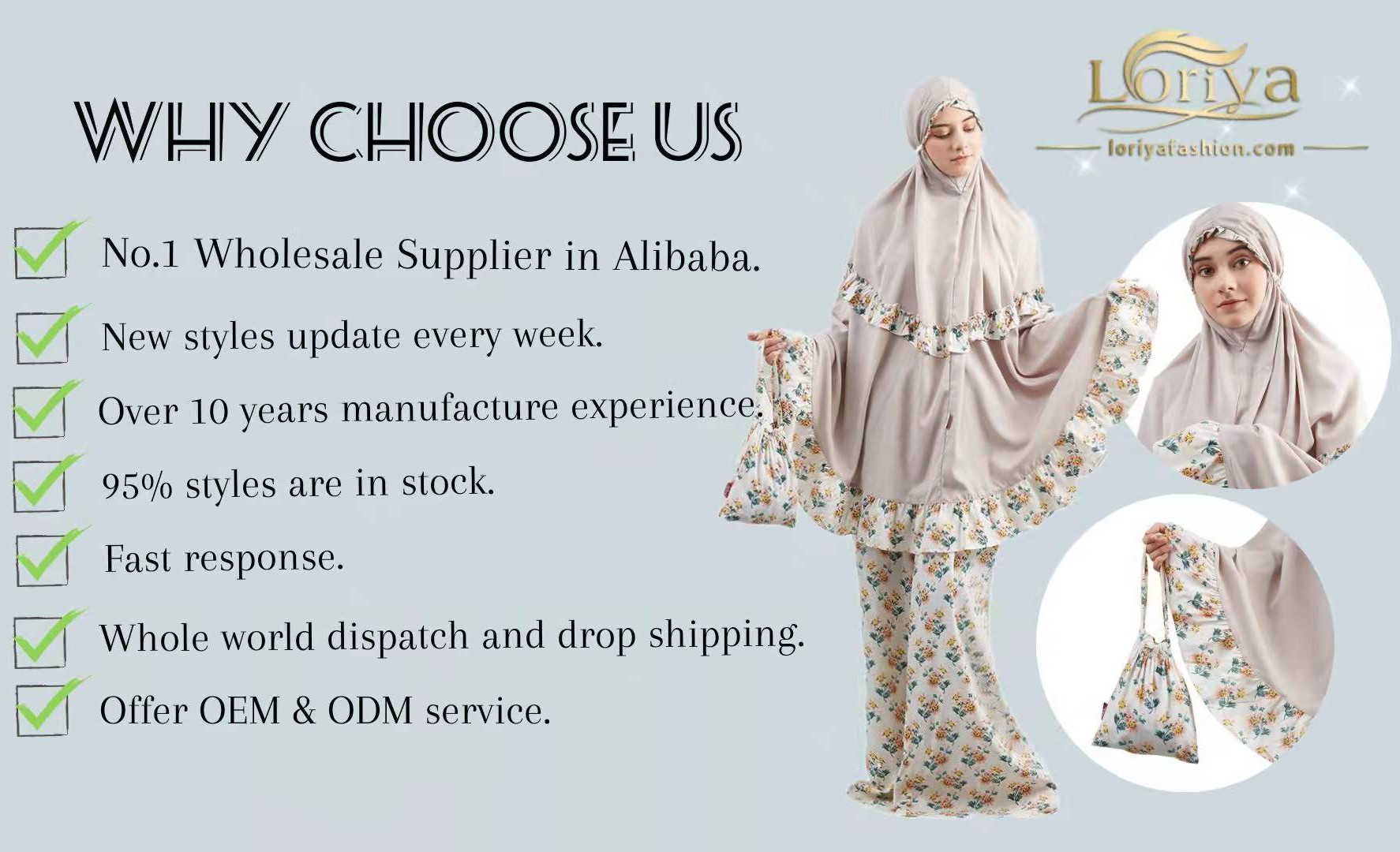 2022 Wholesale Parent Child Outfit Jilbab Abaya Two Pieces Abaya Set Mommy And Daughter Ethnic Clothing