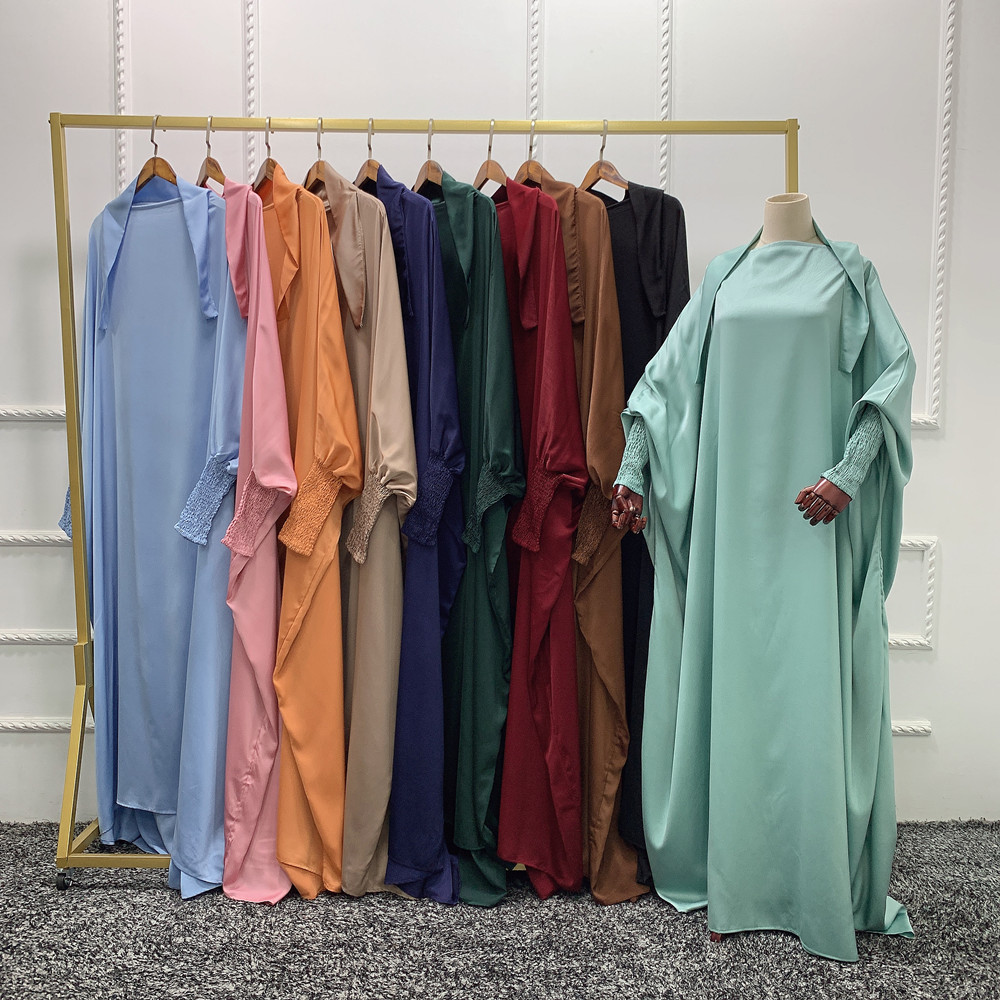 Muslim One piece prayer abaya for EID Jilbab prayer abaya Dubai Pakistan Islamic clothing 2022
