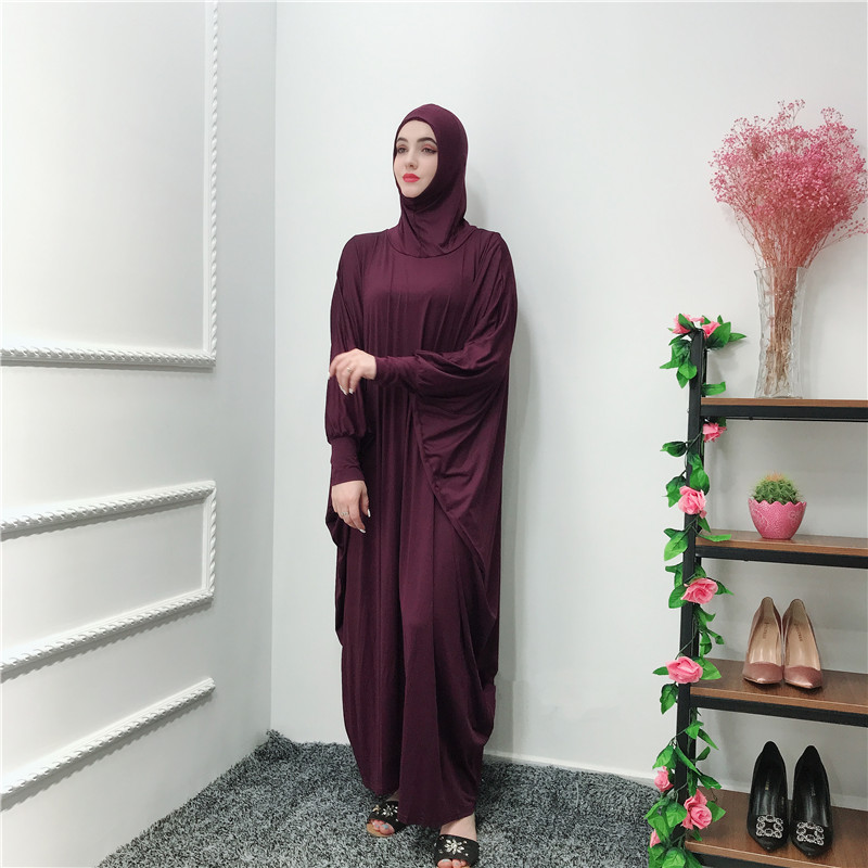 2019 muslim women prayer dress dubai khimar long hijab jilbab islamic overhead abaya
