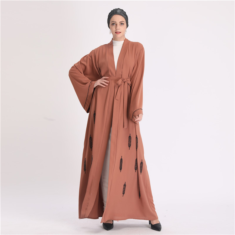 New Season Women Islamic Clothing Abaya Kaftan Dubai Arab Muslim Islamic Fashion Open Abaya