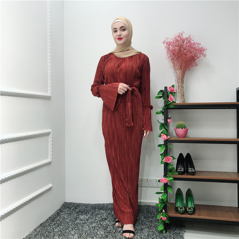 Loriya Fashion long sleeves casual women dress arabic dubai