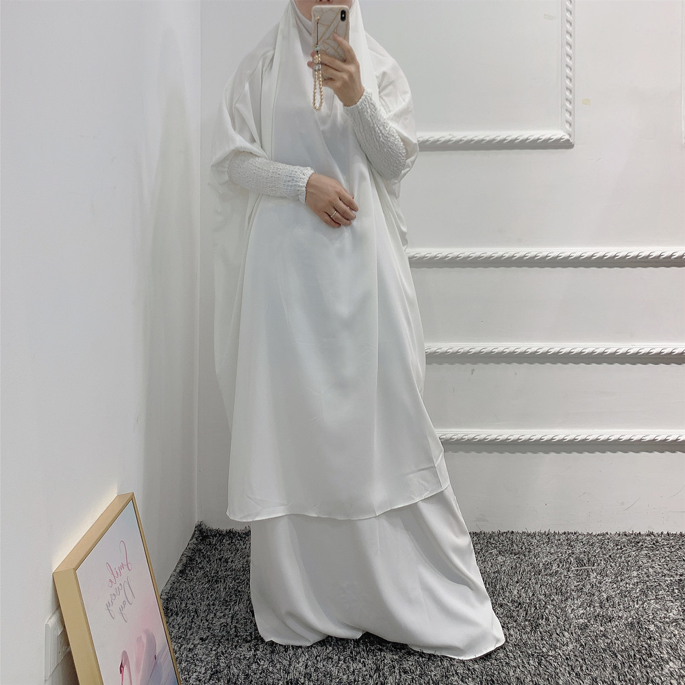 Latest Middle East Islamic Clothing Plus Size Dubai Thobe Big Full Head Cover Khimar Prayer Abaya Islamic Dress