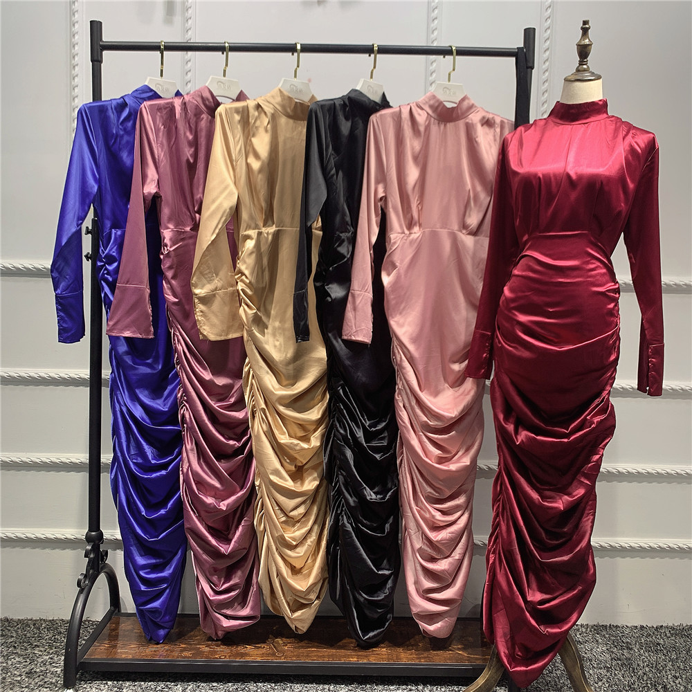 2021 woman abaya islamic clothing muslim Elegant contrast color abaya plus size ethnic open abaya for women wholesale
