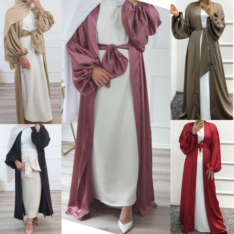 Muslim women elegant fashion Abaya Dubai Maxi dress Islamic Arab casual clothing