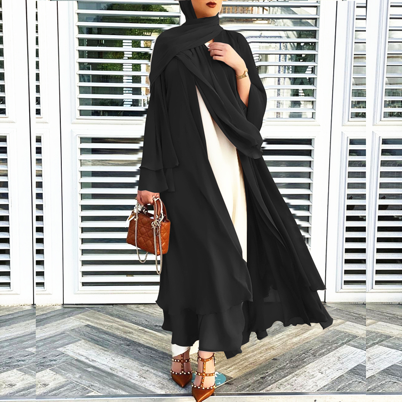 Arab Turkish Jilbabfront open abaya Islamic Dresses Dubai fancy dress abaya Mordern Islamic front open islamic abaya