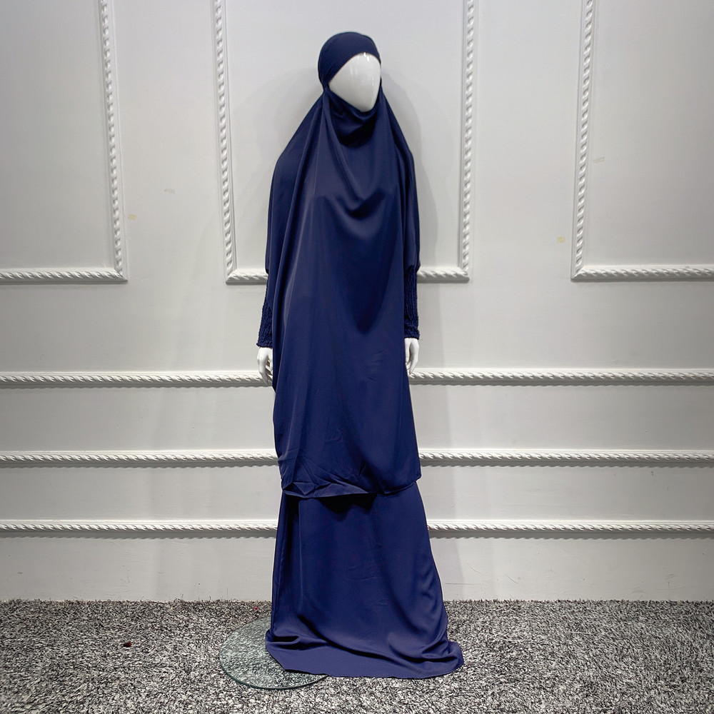 Islamic Clothing Jilbab Muslim Abaya Full Cover Maxi Islamic Dress Hijab abaya and Long Skirt in Stock