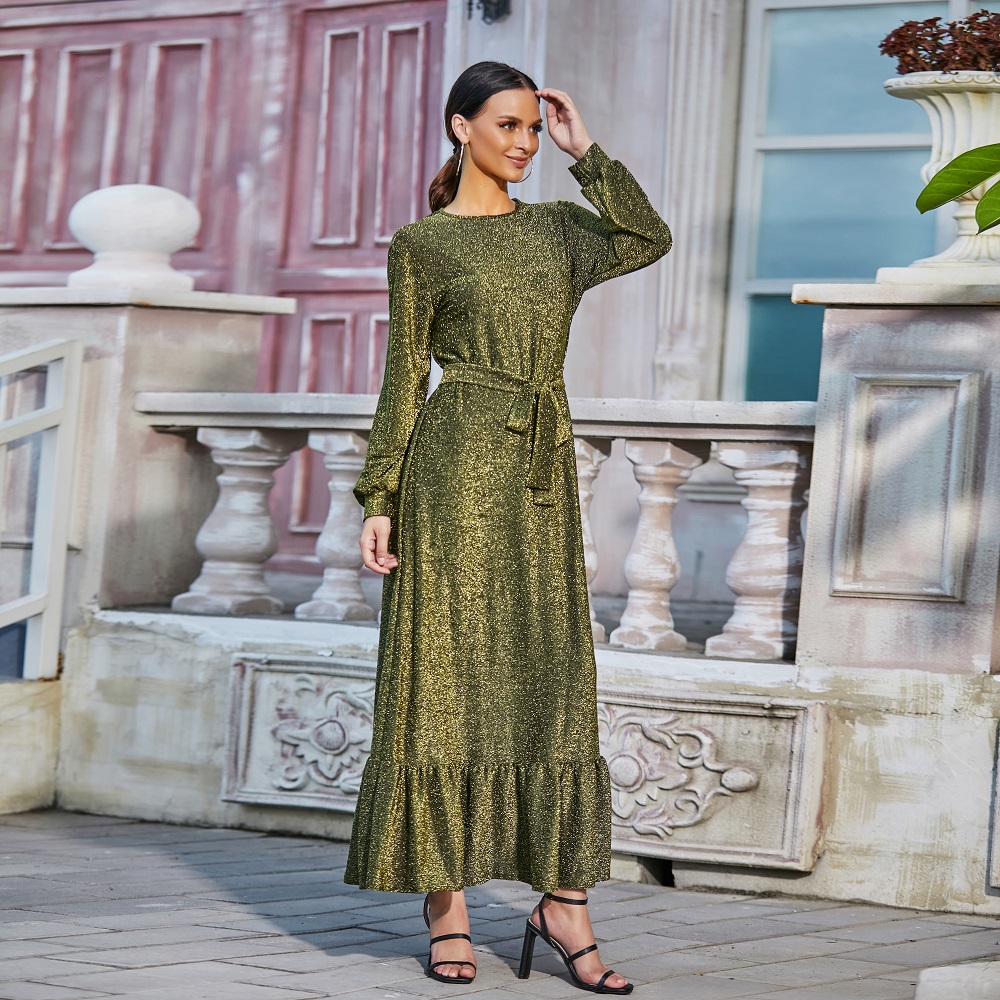 Fashion EID abaya Dubai Turkey muslim dress kaftan women glitter dress islamic clothing abaya