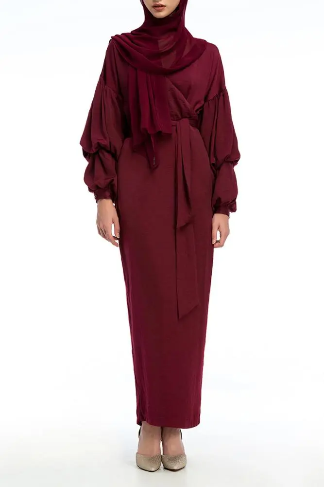 Loriya - Professional Factory Supply Dubai Abaya Black Soft Crepe New  Arrival Red Wedding Pendek Seksi Ketat Mini Dress Made From Sarees women  open abaya