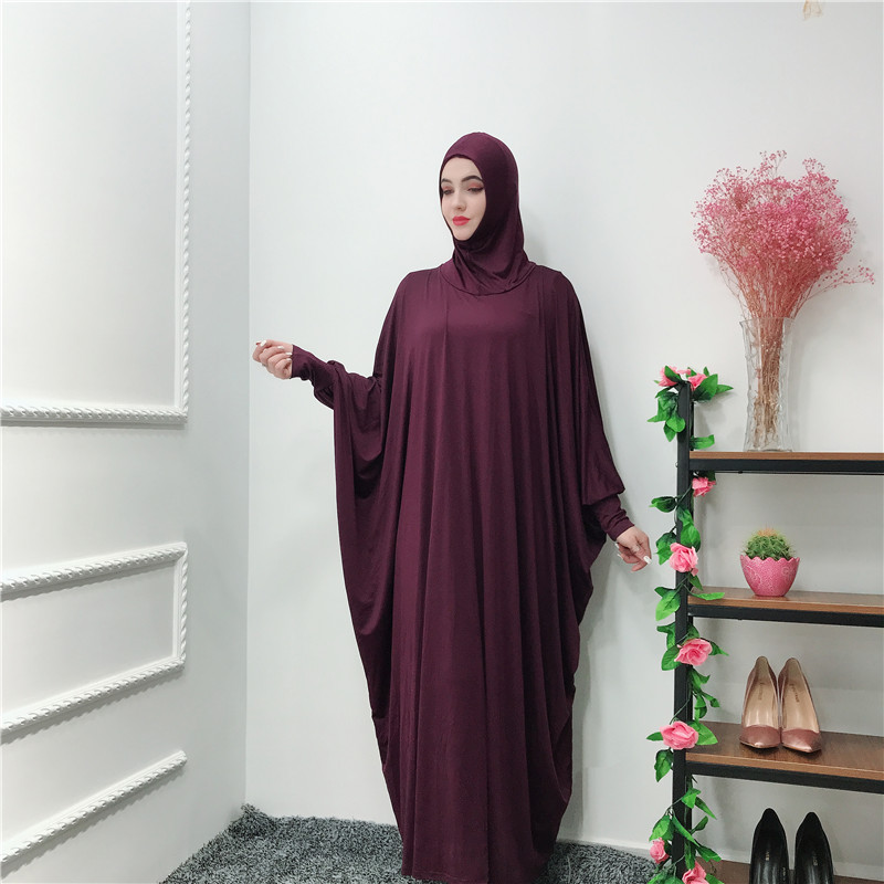 Latest Hot selling Muslim women Plus size prayer dress Dubai khimar long hijab jilbab islamic overhead abaya