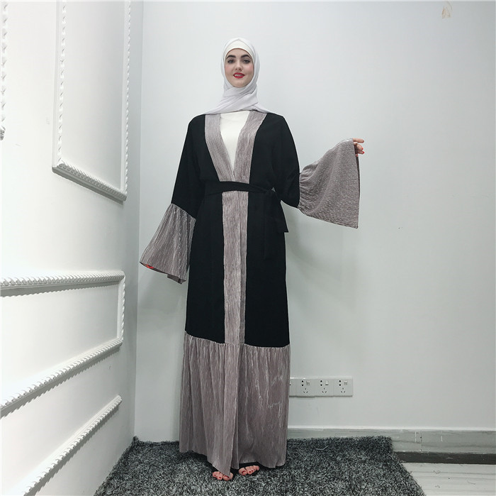 High Quality New arrival Turkey fashion open abaya Muslim abaya with Fashion Dubai Muslim abaya