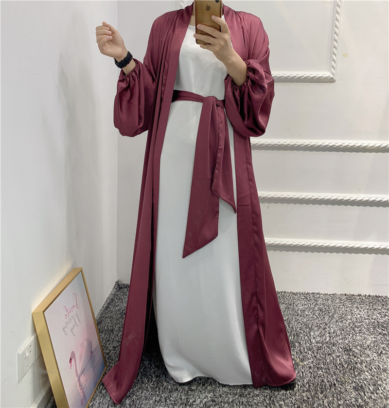 2021 Modern Islamic Abaya Dubai Plus size Long sleeve open abayas for woman open abaya dubai Luxury