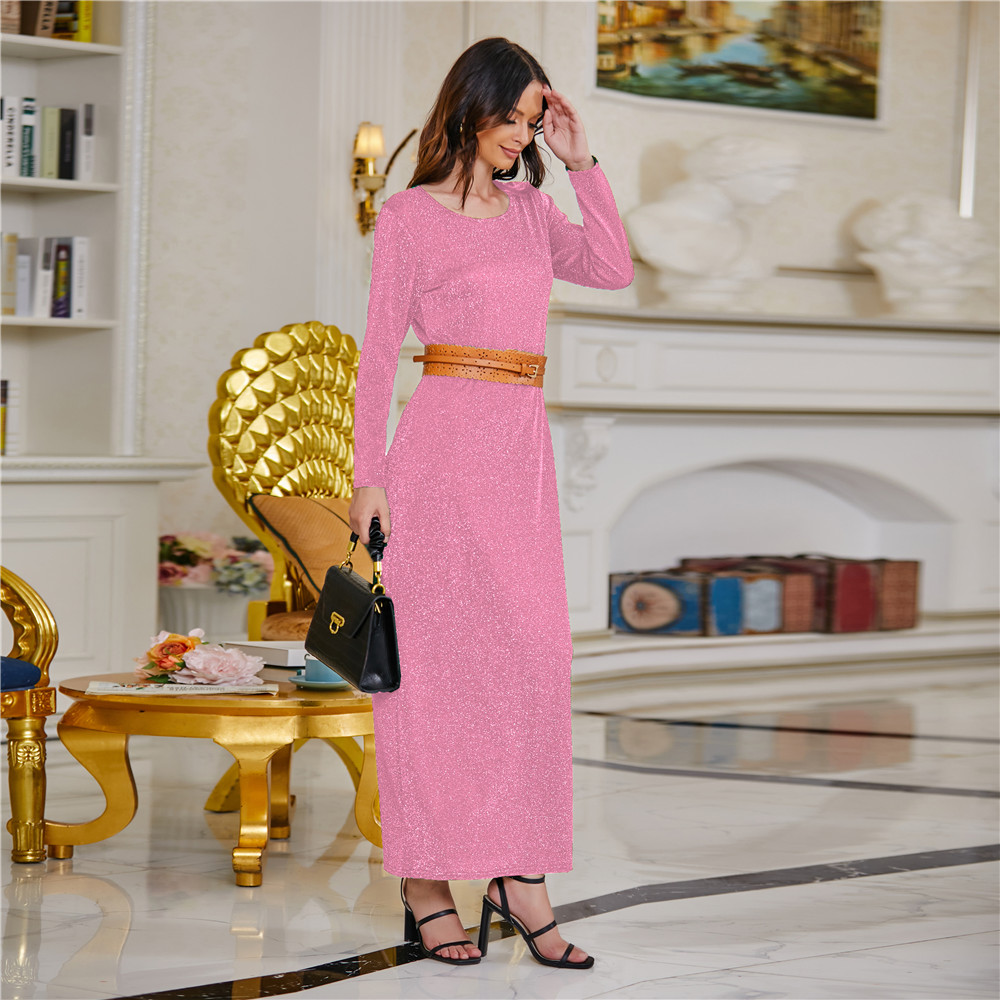Abaya Dubai Muslim hijab dress Turkey Islamic clothing women elastic maxi dresses 2021