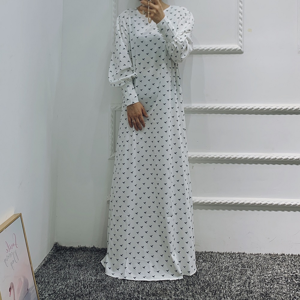 Wholesale Islamic Maxi Dress Muslim French Style Abaya Women Muslim Modest Dresses