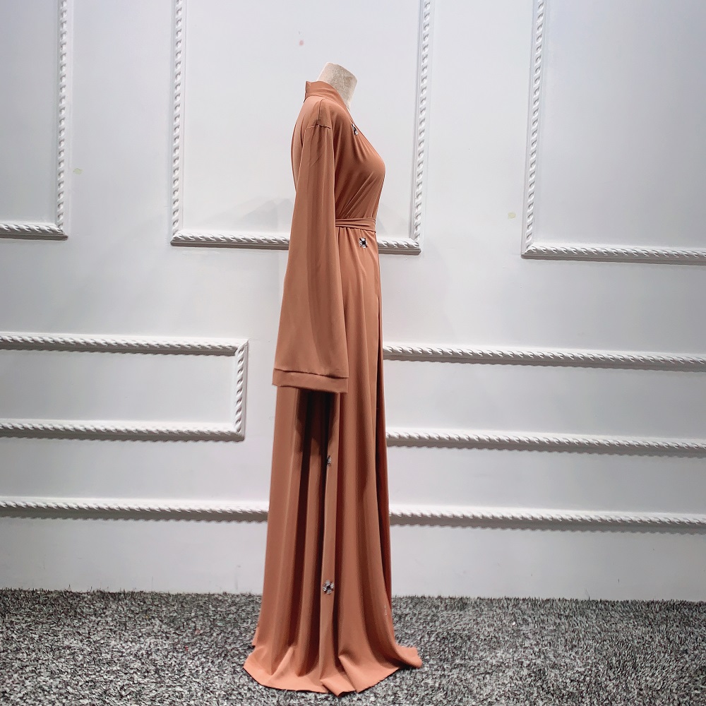 New arrival solid open Abaya Kimono Dubai Turkey Muslim Cardigan Islamic women hijab dresses