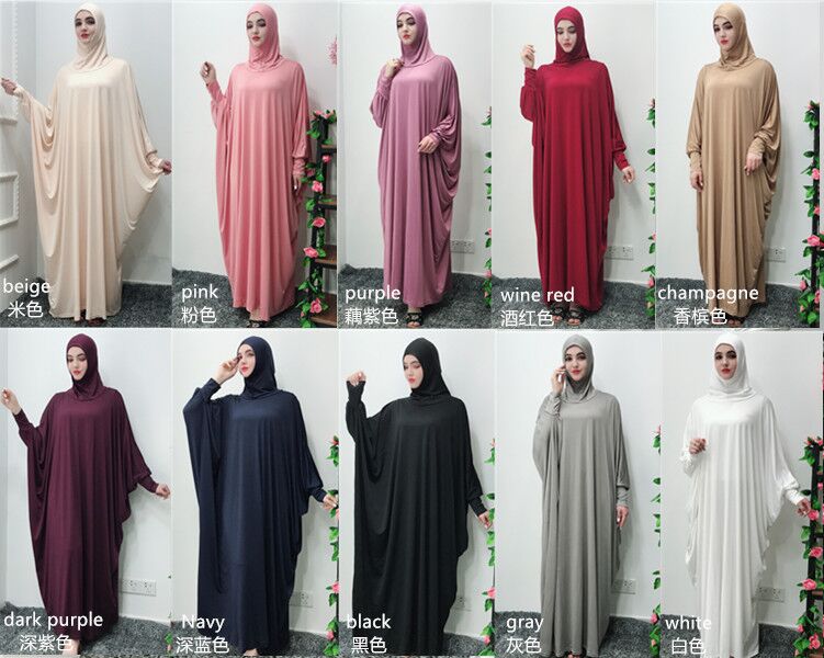 2019 muslim women prayer dress dubai khimar long hijab jilbab islamic overhead abaya