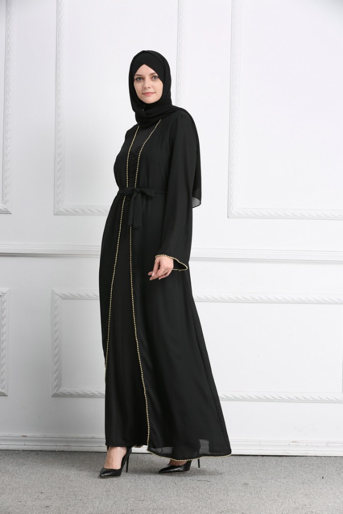 Loriya 2018 Modest Islamic Clothing Women Fashion Cardigan Dubai