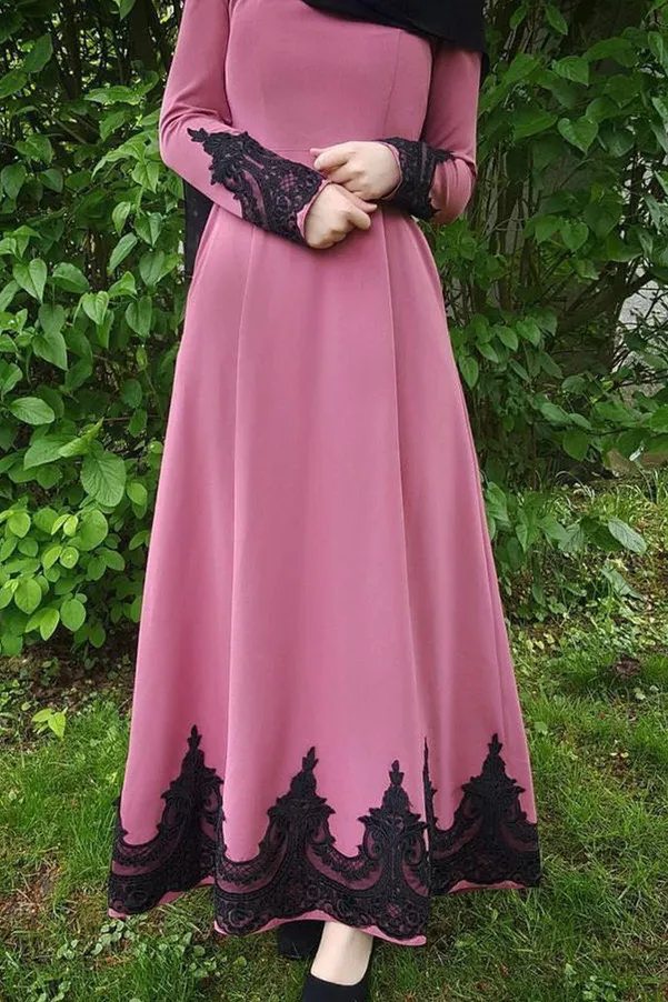 chinese dress ladies Muslim robe islamic clothing women' Maxi dress slong sleeve muslim dre –  PRINGBUD ISLAMIC CLOTHING