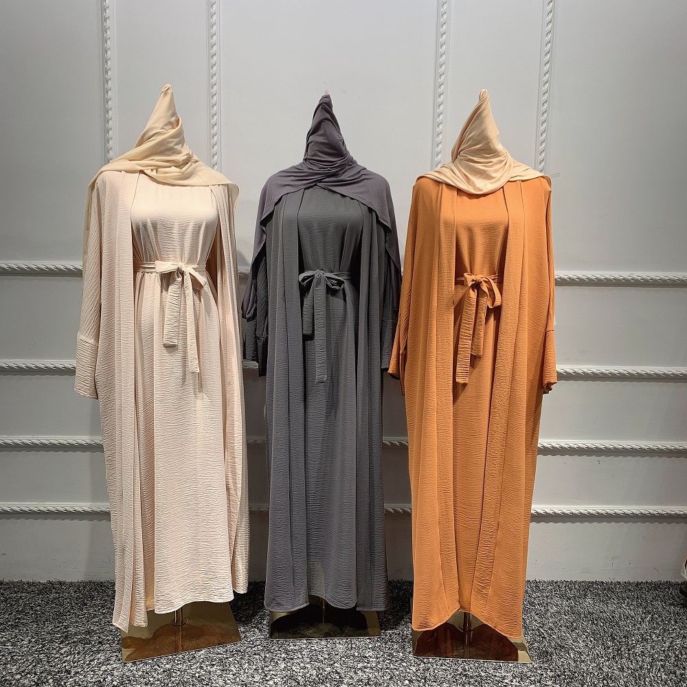 Loriya Fashion Trendy Women Clothing Floor Length Muslim women Evening Party Satin Dress Abaya