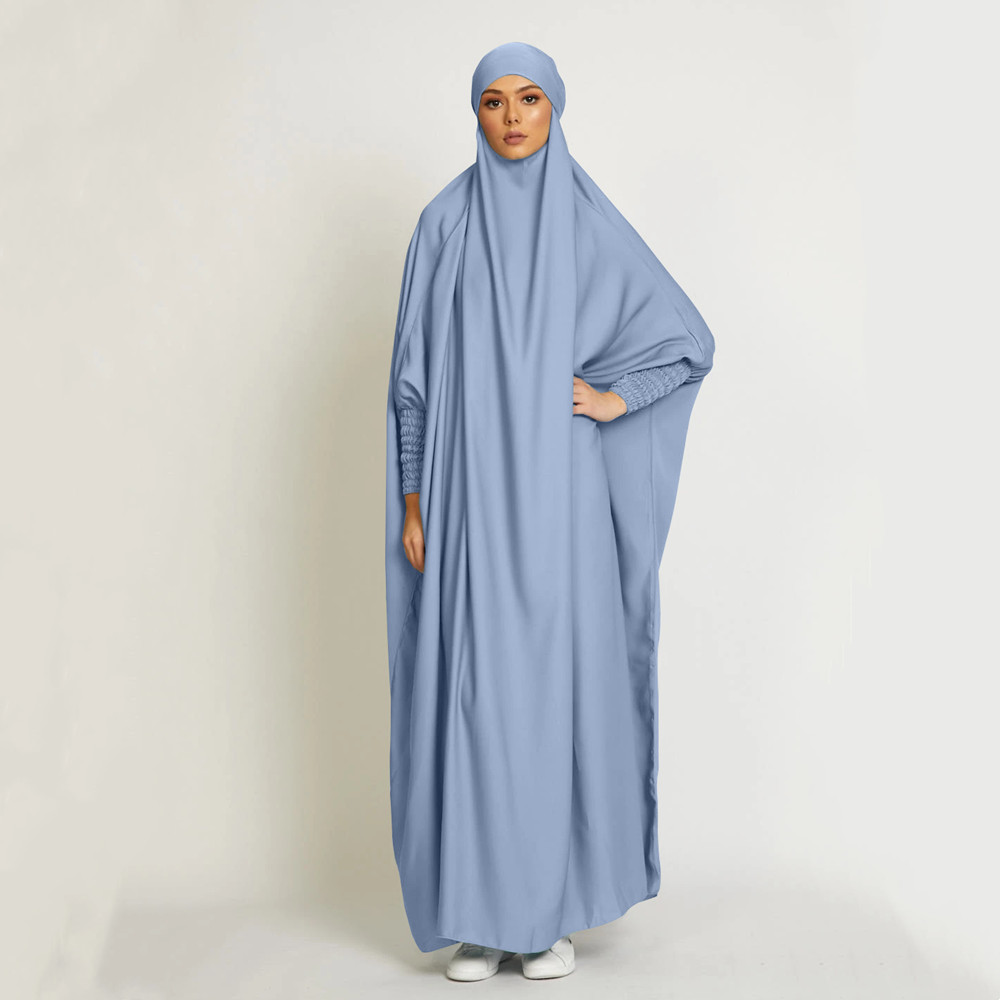 Muslim One piece prayer abaya for EID Jilbab prayer abaya Dubai Pakistan Islamic clothing 2022